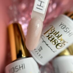 YOSHI Kaučiukinė Bazė su blizgučiais No10. 10 ml